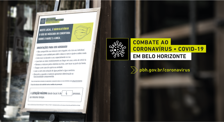 Volta a ser obrigatório uso de mascaras em espaços fechados em BH
